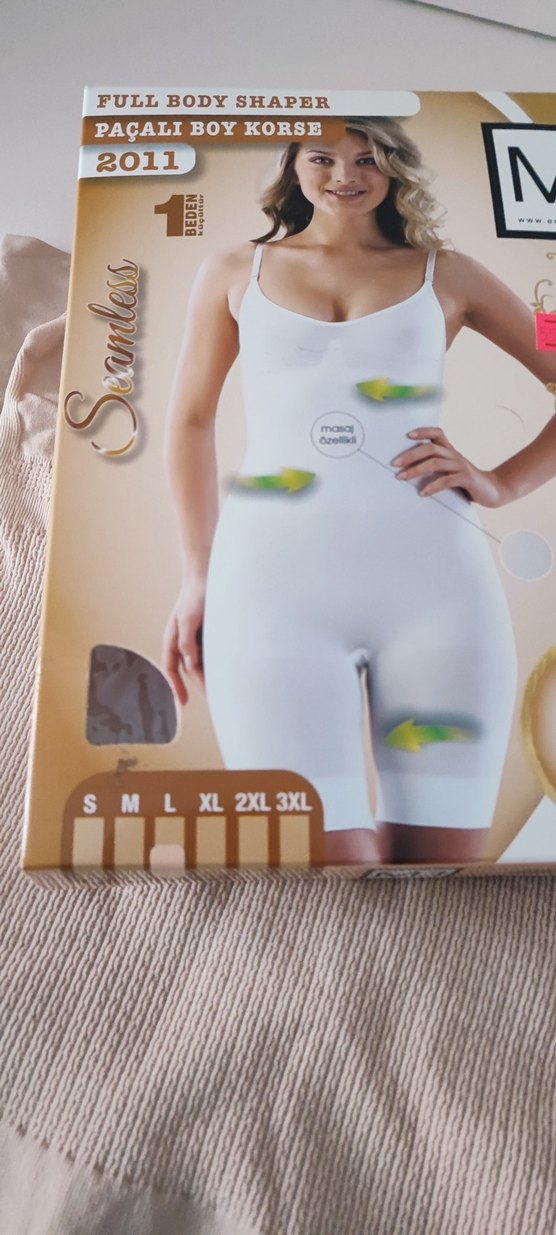 Bej Vücut Şekillendirici Göğüs Destekli Korse - Görsel 4