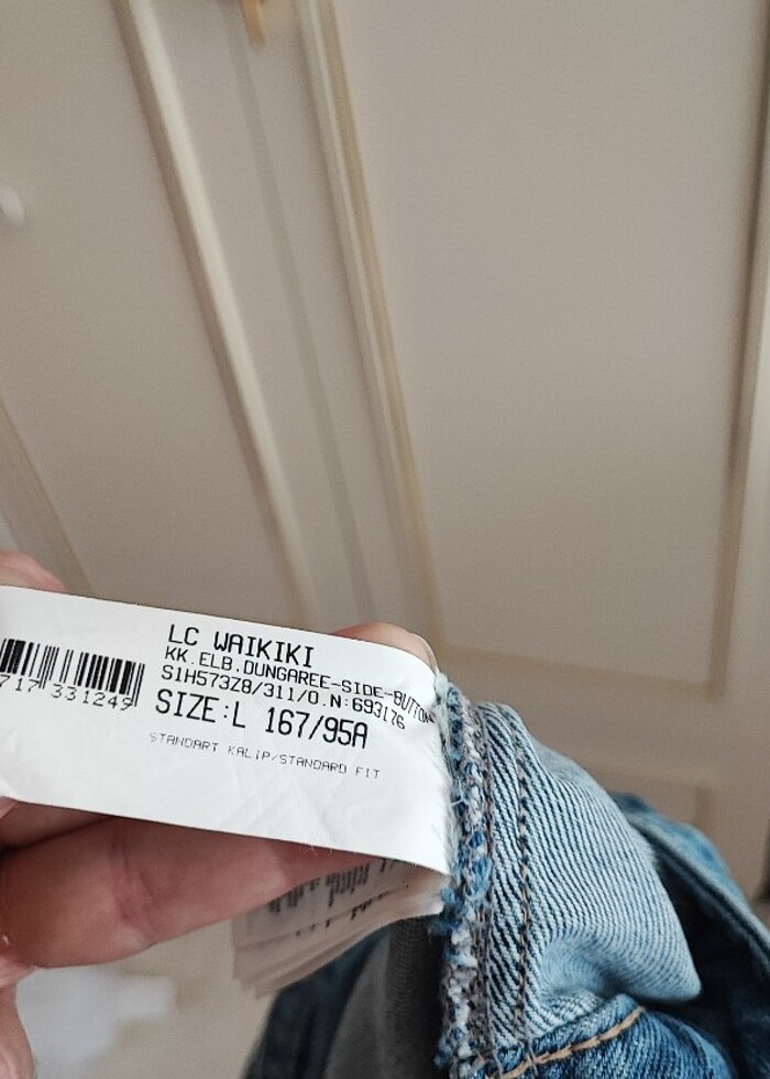 L beden kot elbise - Görsel 4