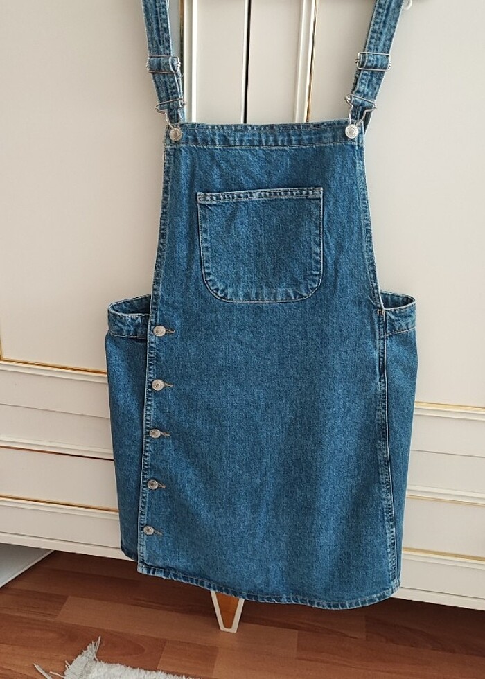 L beden kot elbise - Görsel 3