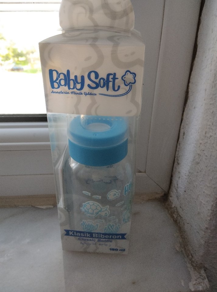 Baby Soft Mavi Bebek Biberonu - Görsel 2