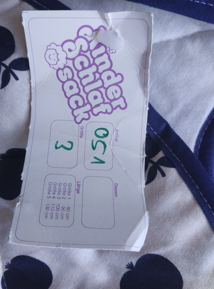 Çocuklar için Fermuarlı Beyaz Uyku Tulumu - Görsel 2