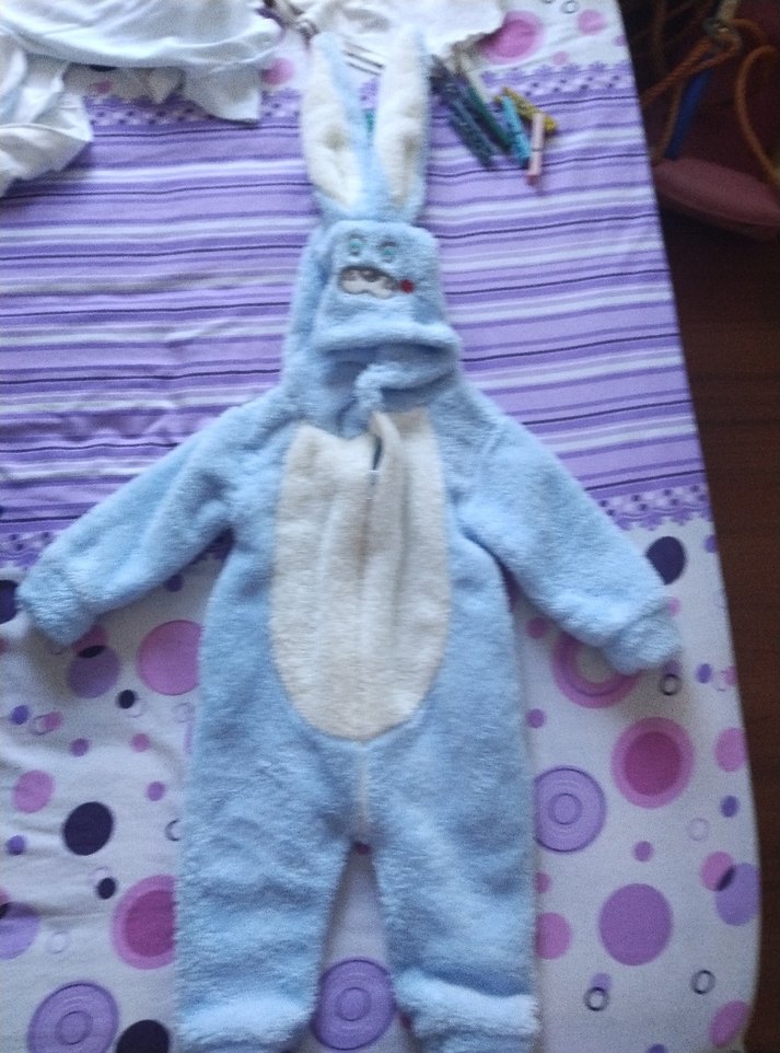 Mavi Kürklü Bebek Tulumu - Görsel 2