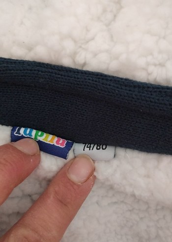 Erkek Çocuk Lacivert Düğmeli Kapüşonlu Ceket - Görsel 3