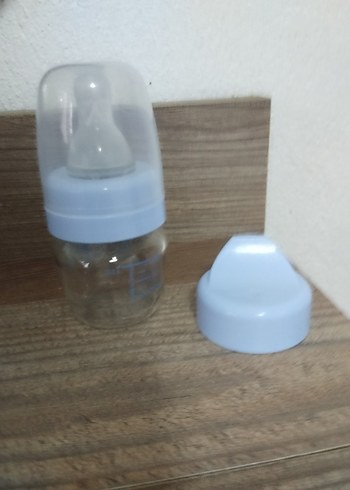 Pastel Mavi bebek ilk su biberonu - Görsel 2