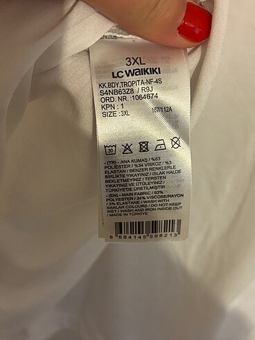 46 Beden beyaz Renk LCW Tişört