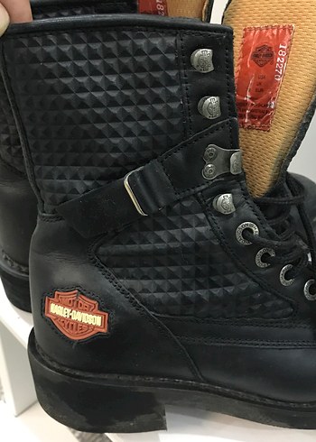 Siyah Deri Tokalı Biker Botlar - Görsel 3