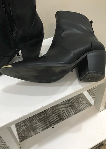 İpekyol Siyah Deri Stiletto Kadın Bot - Görsel 5