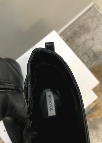 İpekyol Siyah Deri Stiletto Kadın Bot - Görsel 2