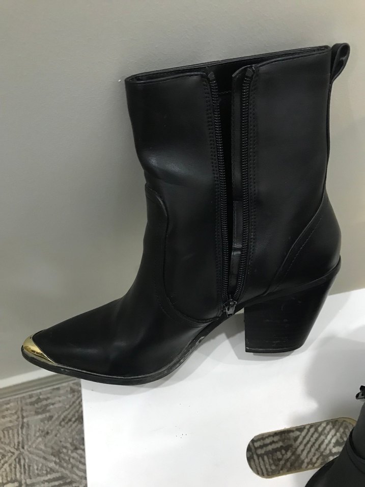 İpekyol Siyah Deri Stiletto Kadın Bot - Görsel 3