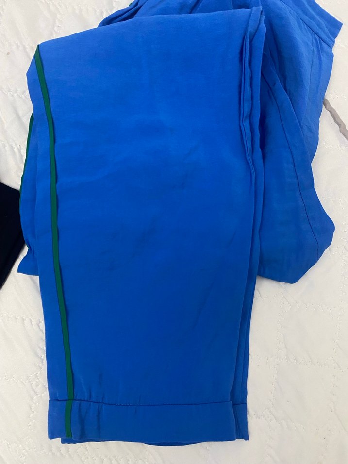 Mavi renkli yanları şeritli adl marka Pantolon - Görsel 5