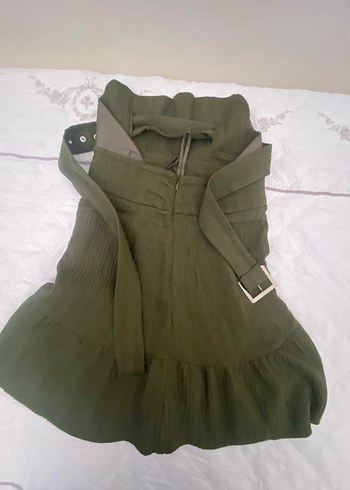 İpekyol Kemer Detaylı Haki Mini Etek - Görsel 5