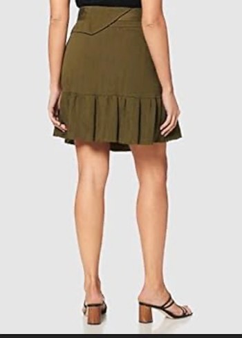 İpekyol Kemer Detaylı Haki Mini Etek - Görsel 2