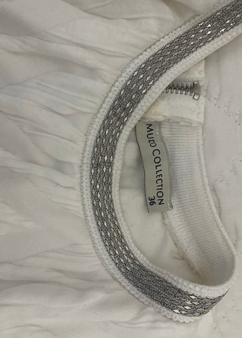 Mudo marka 36 beden Kadın Kısa Kollu Midi pamuklu Elbise - Görsel 4