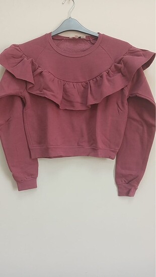 Fırfırlı sweatshirt