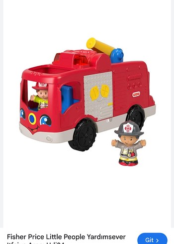 FABBATOYS Little People Yardımsever İtfaiye Aracı