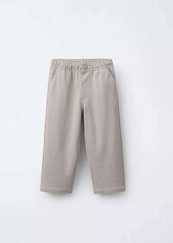 4 Yaş Beden camel Renk Bej Erkek Çocuk Regular Fit Pantolon