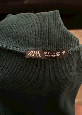 s Beden Yeşil mini yazlık ZARA elbise