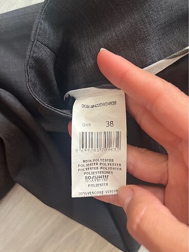 38 Beden gri Renk Gri klasik pantolon