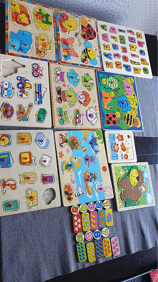 diğer Beden çeşitli Renk tahta #yap boz #puzzle #çocuk #oyuncak