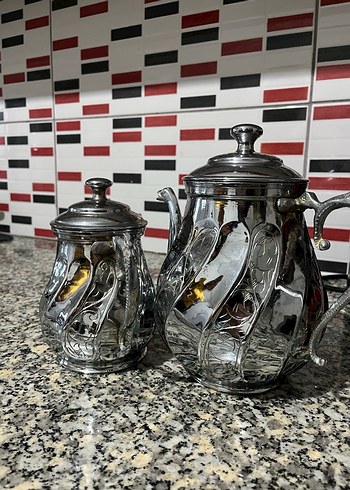 Bakır Çaydanlık Seti