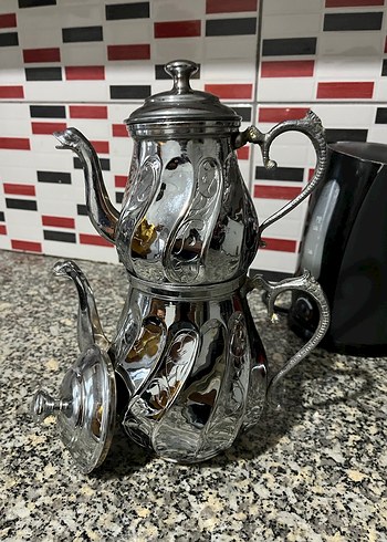 Emsan Bakır Çaydanlık Seti