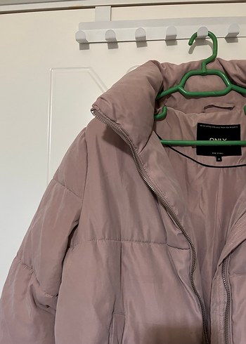 ONLY PEMBE KADIN CROP ŞİŞME MONT - Görsel 3