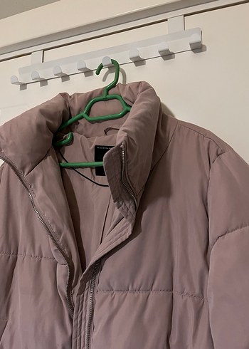 ONLY PEMBE KADIN CROP ŞİŞME MONT - Görsel 5