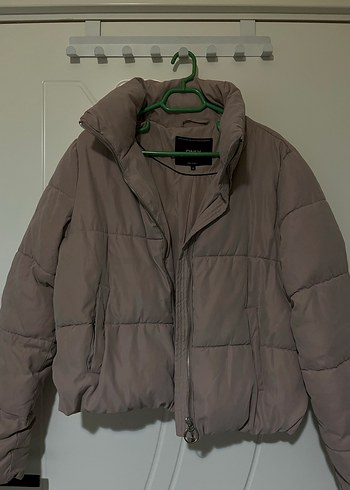 ONLY PEMBE KADIN CROP ŞİŞME MONT - Görsel 2