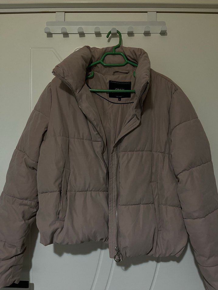 ONLY PEMBE KADIN CROP ŞİŞME MONT - Görsel 2