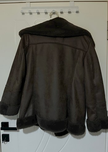 KAHVERENGİ KÜRK SÜET CEKET - Görsel 4