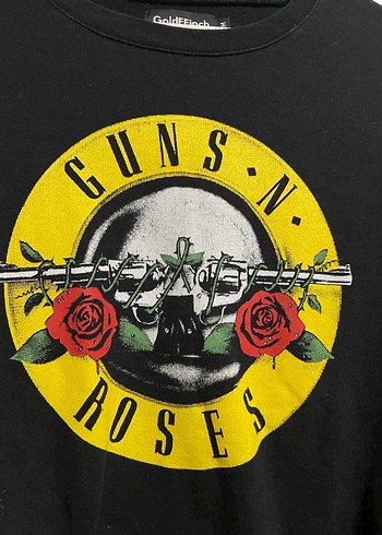 Diğer Siyah Guns N' Roses Baskılı Sweatshirt