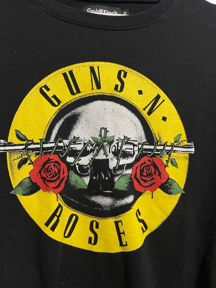 Siyah Guns N' Roses Baskılı Sweatshirt - Görsel 3