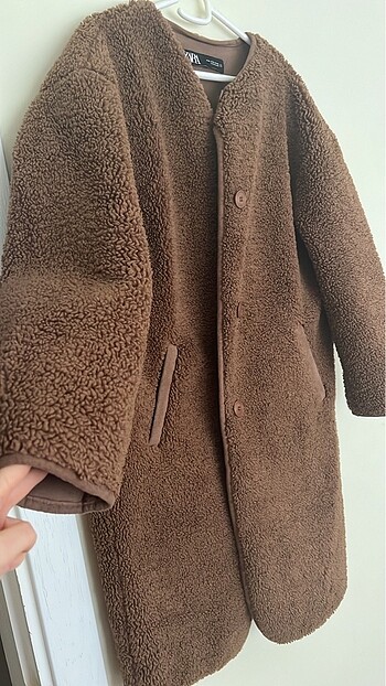 Zara Suni yün mont (SON FOTODA DURUŞU MEVCUT)