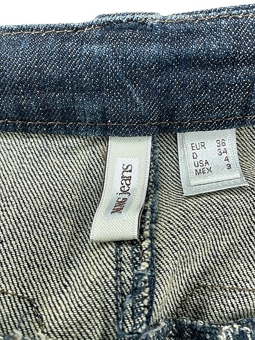36 Beden mavi Renk Mango Jean / Kot Şort %70 İndirimli.