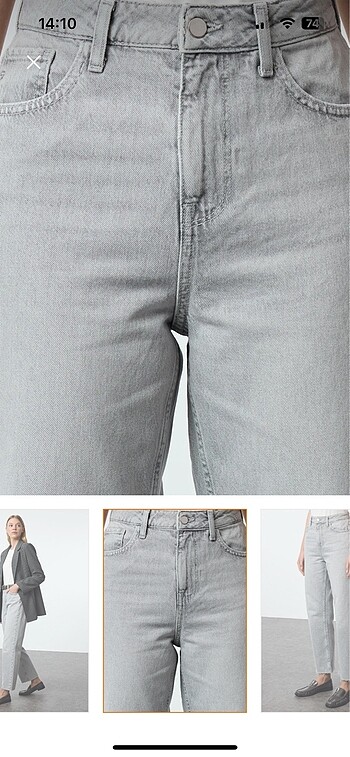 Trendyol & Milla Gri straight jean