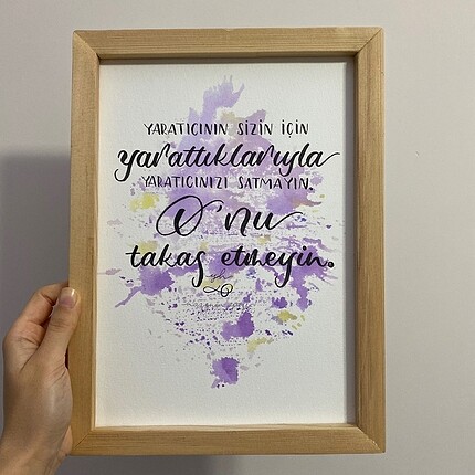 KİŞİYE ÖZEL TASARIM TABLO