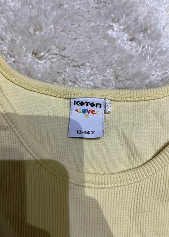 Kızlar için Sarı Baskılı Pamuklu Atlet - Görsel 6