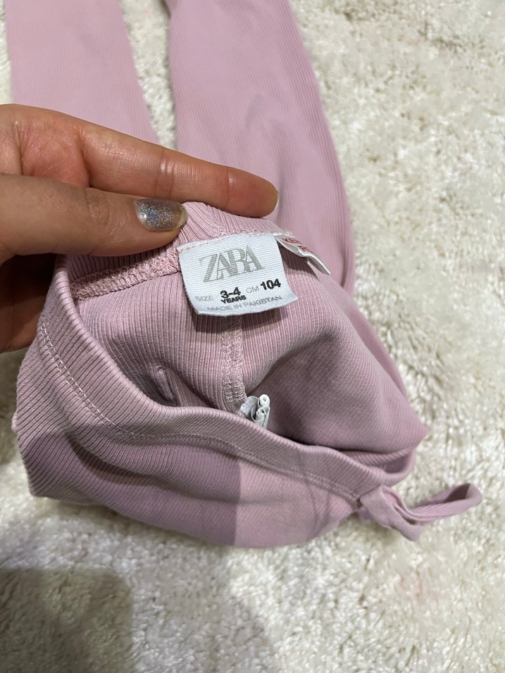 Pembe Triko Kız Tayt - Görsel 4