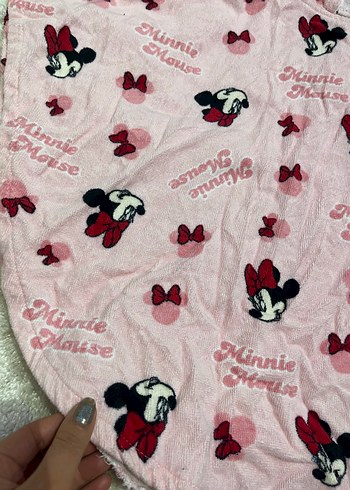 LCW Minnie Mouse Kapüşonlu Kız Panço - Görsel 4