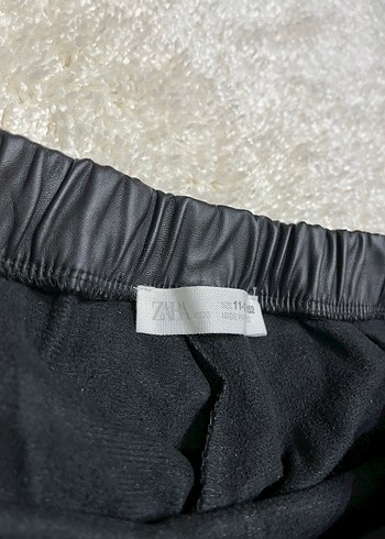 Kız Çocuk Siyah Deri Rahat Kesim Eşofman - Görsel 11