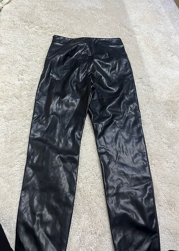 İpekyol Siyah Rugan Kemerli Pantolon - Görsel 7