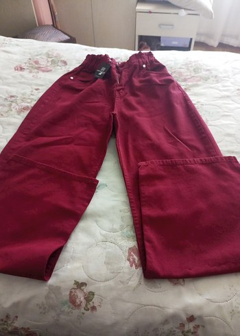 Yeni etiketli beli lastikli bol paça