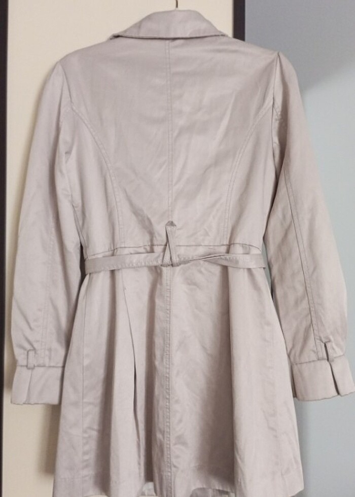 Trençkot krem rengi astarlı - Görsel 2