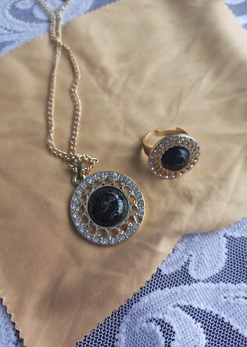 Uzun Zincirli Dualı kolye ve yüzük - Görsel 2