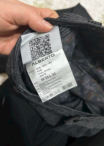 Gri erkek slim fit Pantolon - Görsel 3