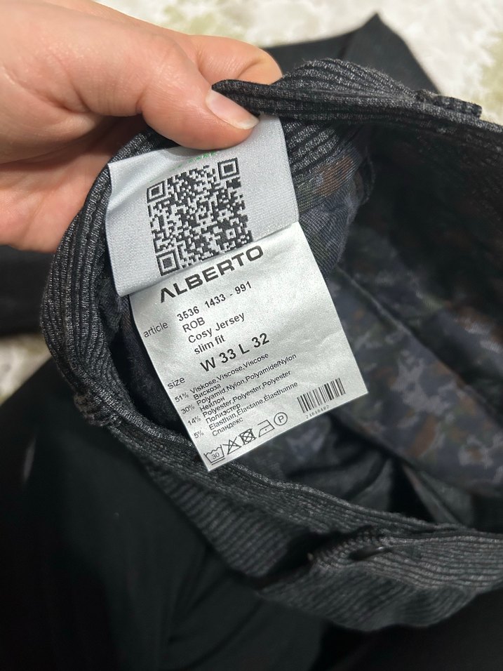 Gri erkek slim fit Pantolon - Görsel 3