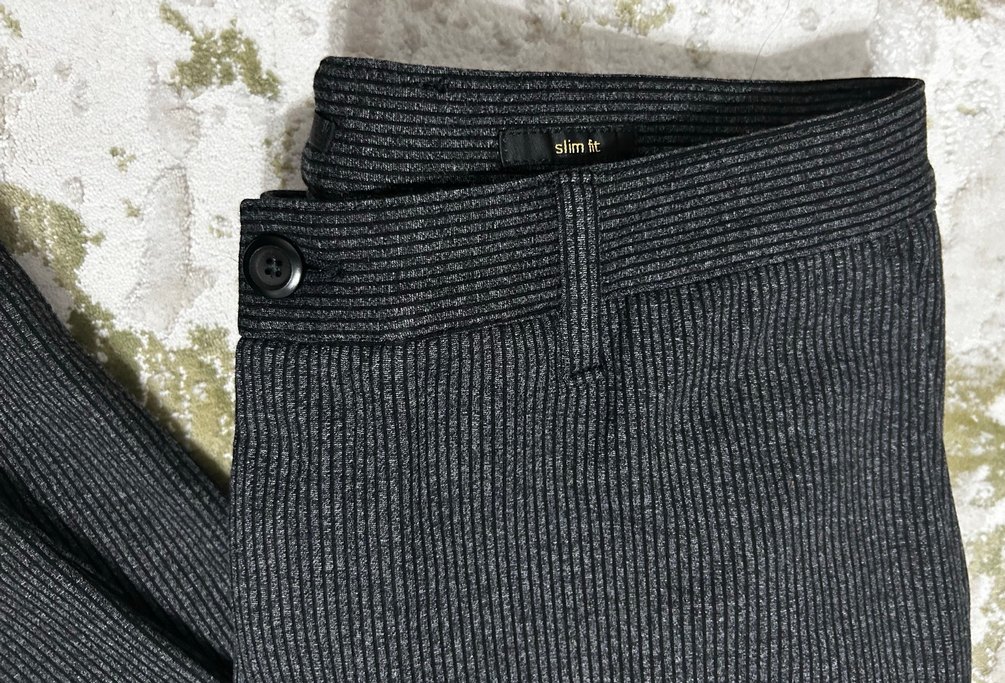 Gri erkek slim fit Pantolon - Görsel 2