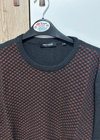 Erkek Kahverengi Triko Bisiklet Yaka Kazak - Görsel 2