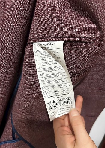 Bordo Erkek Düğmeli Regular Fit Ceket - Görsel 3