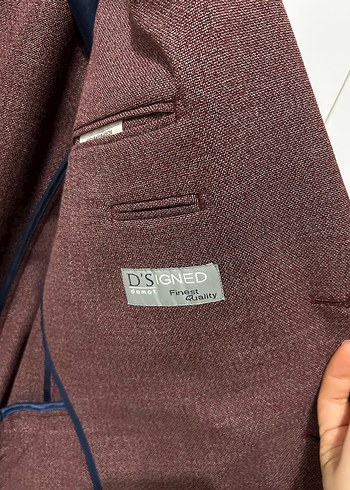 Bordo Erkek Düğmeli Regular Fit Ceket - Görsel 2